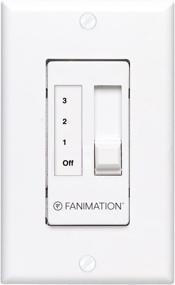 img 1 attached to 🔧 Fanimation CW7WH Ceiling Wall Control: Versatile Multiple Fan Light Control in White - Dimensions 4.72x0.35x2.76