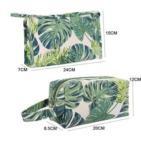 img 3 attached to Tropical Monstera 🌴 Cosmetic Toiletry Storage Organizer