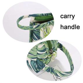 img 1 attached to Tropical Monstera 🌴 Cosmetic Toiletry Storage Organizer