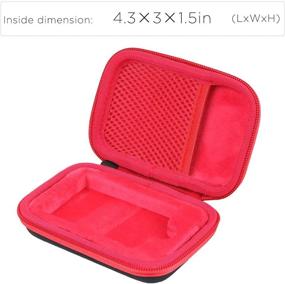 img 1 attached to 🧳 co2crea Hard Travel Case Replacement for Samsung T7 Touch Portable SSD: Secure Storage Solution for 500GB, 1TB, and 2TB Drives (Black Case + Inside Red)