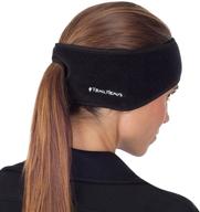 🧣 trailheads women's ponytail fleece earband - winter running headband logo