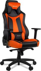 img 3 attached to 🎮 Arozzi Vernazza Series Super Premium Gaming Chair, Orange - Elevate Your Gaming Experience with Swivel Racing Style