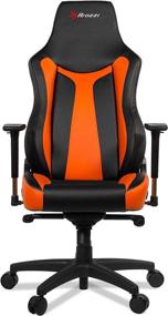 img 2 attached to 🎮 Arozzi Vernazza Series Super Premium Gaming Chair, Orange - Elevate Your Gaming Experience with Swivel Racing Style