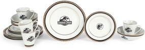 img 4 attached to Ukonic Jurassic 16 Piece Dinnerware: 🦖 Authentic Movie-Inspired Set for an Epic Dining Experience