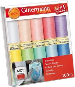 img 4 attached to Набор ниток Gutermann, разноцветные, 100м