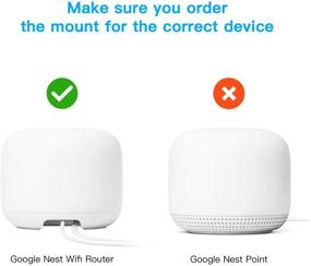 img 3 attached to HOLACA Outlet Wall Mount Hanger For Google Nest WiFi Router(2Nd Generation)