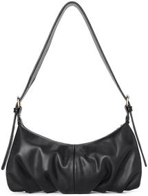 img 4 attached to CLUCI Dumpling Shoulder Leather Adjustable Women's Handbags & Wallets