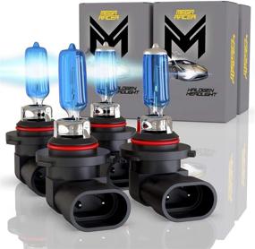 img 4 attached to 💡 Mega Racer 9005/HB3 & 9006/HB4 Halogen Bulb Combo - Super White 5000K, IP68 Waterproof, Pack of 4