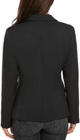 img 1 attached to 👗 Womens Buttoned Pocket Clothing with Stylish Notched Sleeves