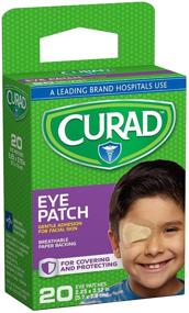 img 1 attached to Curad Eye Patches Regular 20 Each: Pack of 4 for Effective Eye Patching