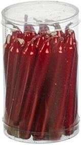 img 1 attached to Biedermann & Sons 20 Count Red Metallic Chime or Tree Candles