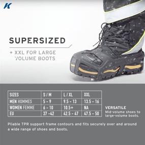 img 1 attached to 👣 Korkers Apex Ice Cleats: Unmatched Traction with 20 Saw-Tooth Spikes for Exceptional Durability