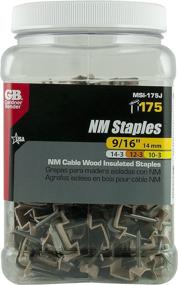 img 1 attached to 🔨 Gardner Bender MSI-175J Polyethylene Insulated Metal Staple: 9/16 in. for 14/3, 12/3, and 10/3 (NM) Cable - Tan