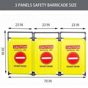 img 3 attached to Barricade Foldable Visibility Restricted Pedestrian Occupational Health & Safety Products and Safety Signs & Signals