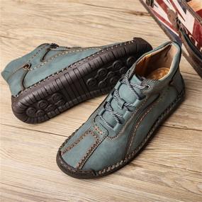 img 1 attached to 👞 Ultimate Comfort and Style: Dacomfy Men's Loafers Slip-Ons with Stitching Details