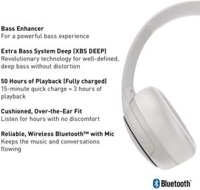 img 3 attached to Беспроводные Bluetooth-наушники Panasonic RB-M300B: Погружающий глубокий бас с XBS DEEP и усиление баса (песочно-бежевые)