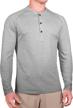 sleeve henley shirts fitted stretch logo
