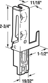 img 1 attached to 🚪 Prime-Line N 6549 Closet Door Bottom Guide Set with 1 Left and 1 Right Guide