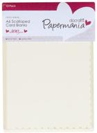 💌 docrafts a6 papermania cream scalloped cards and envelopes logo