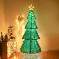 white led-lit christmas tree pop up yard decor, indoor/outdoor holiday decoration for home lawn logo