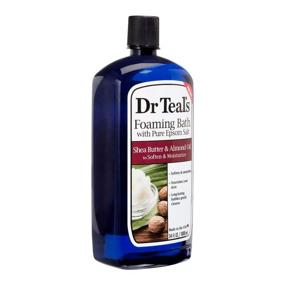 img 3 attached to Dr Teal's Foaming Bath Combo Pack – 68 fl oz (Total), Enriched with Moisturizing Shea Butter, Almond Oil, and Melatonin Sleep Bath
