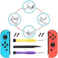 🕹️ fyoung nintendo switch/switch oled joycon replacement latches - lock buckles repair tool kit with screwdrivers and tweezer [new version] logo