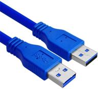 💻 высокопроизводительный кабель usb 3.0 a to a длиной 5 футов/1,5 метра jyjzpb для передачи данных, охлаждения ноутбука, принтеров, модемов, камер и внешних карманов для жестких дисков логотип