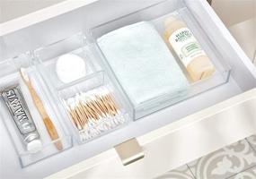 img 2 attached to 🗄️ Organize Your Cosmetics and Accessories with iDesign Clarity Plastic Drawer Organizer - Clear, 8" x 4" x 2