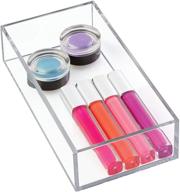 🗄️ organize your cosmetics and accessories with idesign clarity plastic drawer organizer - clear, 8" x 4" x 2 логотип