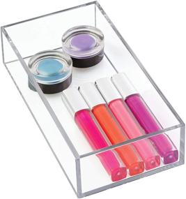 img 4 attached to 🗄️ Organize Your Cosmetics and Accessories with iDesign Clarity Plastic Drawer Organizer - Clear, 8" x 4" x 2