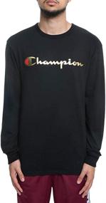 img 3 attached to Champion LIFE Heritage Sleeve Script Men's Clothing: Style and Performance in One!