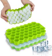 🧊 wetong silicone ice cube trays with lid - 2 pack, bpa free, flexible molds for whiskey, cocktails - stackable, safe ice cube molds (1-74) logo