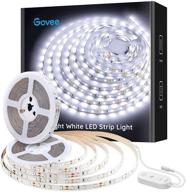 💡 govee 32.8ft dimmable daylight white led strip lights - 6500k, 600 bright leds, control box - ideal for mirror, under cabinet, living room, study, wardrobe логотип