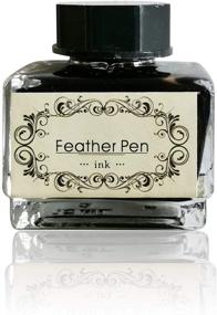 img 4 attached to 🖌️ 15ml Black Calligraphy Ink: Non-Carbon, Non-Blocking Fountain Pen & Dip Pen Ink for Feather, Quill, and Calligraphy Pens - Ideal for Painting