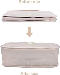 img 1 attached to 🧳 Portable Hanging Toiletry Bag - Vercord Travel Organizer for Cosmetics, Makeup, Shaving Kit