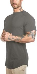 img 3 attached to Athlemon Muscle Hipster Longline T Shirt Men's Clothing in T-Shirts & Tanks