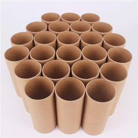 img 1 attached to 40 Pack Suituts Cardboard Tubes Bulk Craft Rolls - 1.6X3.9 Inch with Colorful Paper and Wiggle Eyes