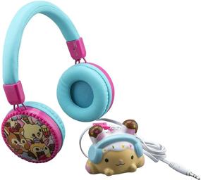 img 3 attached to 🎧 Cute Girls Fashion Wired Headphones: Built-in Microphone, Squishy Toy Bunny, and Stress Relief Clip