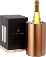 🍾 villa & marx wine chiller bucket: keep your 750ml bottles cold for hours with this premium champagne bucket - no ice needed! логотип