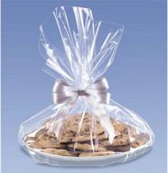 clear cello cookie tray bags logo