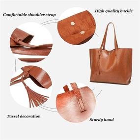 img 1 attached to SUSIE ISLAND Satchel Handbags Shoulder Women's Handbags & Wallets for Satchels