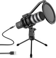 🎤 zingyou usb microphone bundle: high-quality mic for gaming, podcasting, recording, and singing - zy-ud1 silver logo