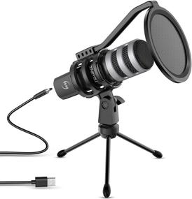 img 4 attached to 🎤 ZINGYOU USB Microphone Bundle: High-Quality Mic for Gaming, Podcasting, Recording, and Singing - ZY-UD1 Silver