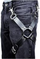 keland harajuku adjustable suspenders black 003 women's accessories in belts logo
