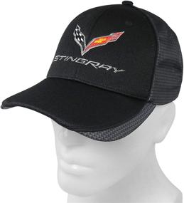 img 2 attached to 🧢 Enhanced Search-Optimized Chevrolet Corvette C7 Carbon Fiber-Look Baseball Cap