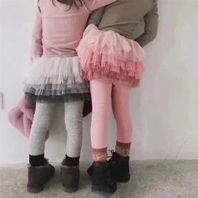 img 1 attached to 👖 Stretchy Pantskirt for Girls - Twinkle Footless Leggings for Trendy Clothing