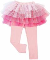 👖 stretchy pantskirt for girls - twinkle footless leggings for trendy clothing logo