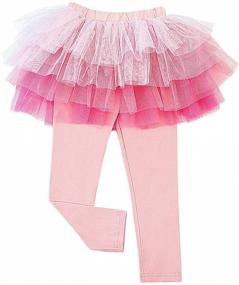 img 2 attached to 👖 Stretchy Pantskirt for Girls - Twinkle Footless Leggings for Trendy Clothing