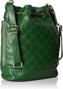 img 3 attached to 👜 Quilted Drawstring Bucket Handbags & Wallets by MG Collection