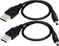 🔌 zdycgtime usb 2.0 a male to dc 3.5x1.35mm male адаптерный кабель - зарядный шнур для планшета, электронного пса, учёта доступа (28 см / 11 дюймов, 2 шт.) логотип